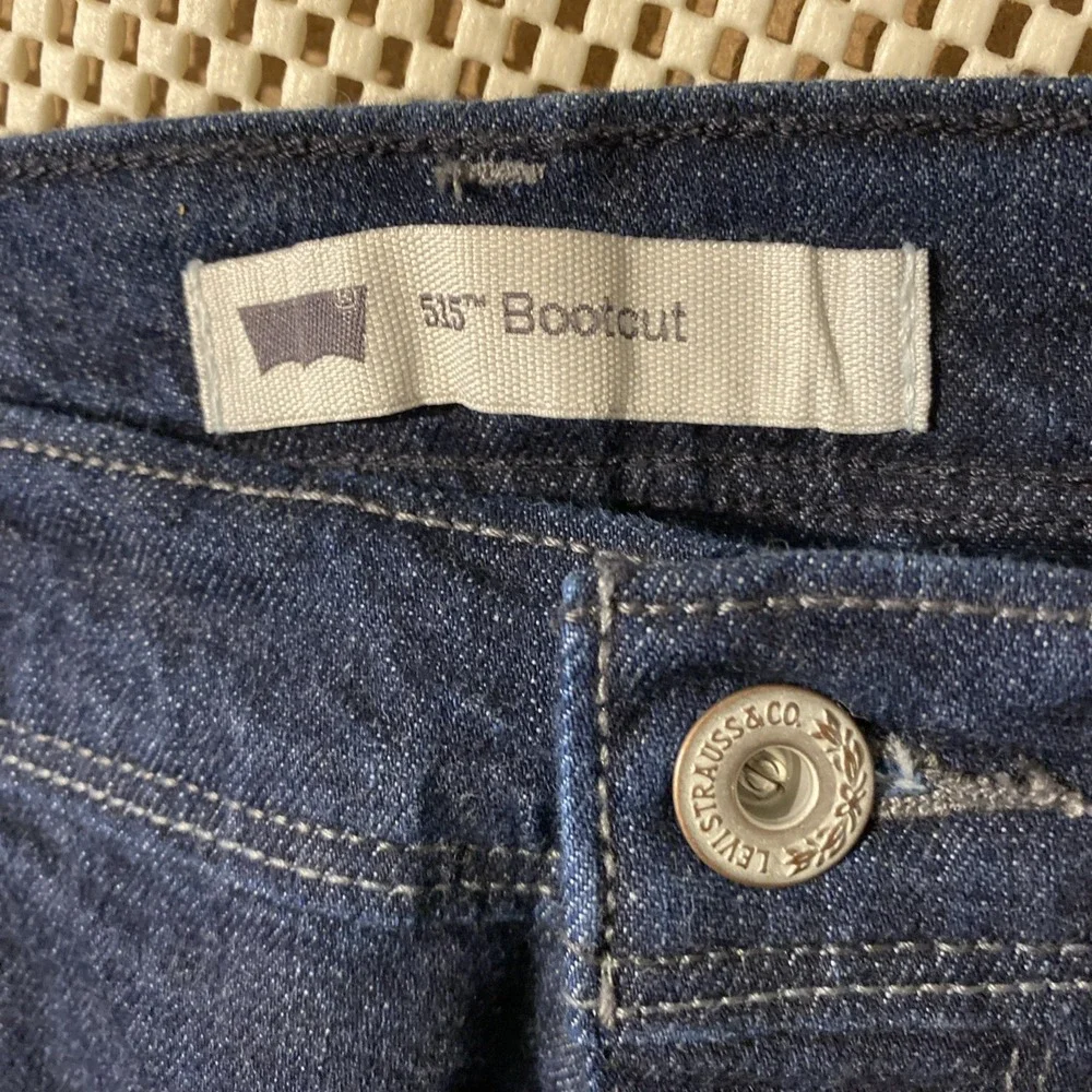 Levis 515 Bootcut womens Jeans Size 12m 31 x 32 STRETCH Flap Pockets DARK - Picture 4 of 5